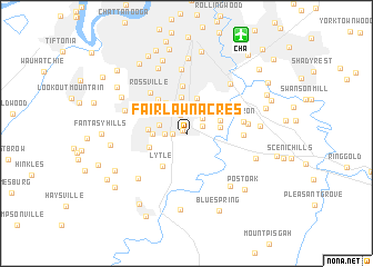 map of Fairlawn Acres