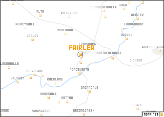 map of Fairlea
