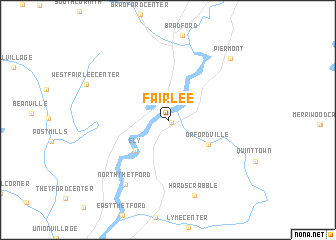 map of Fairlee