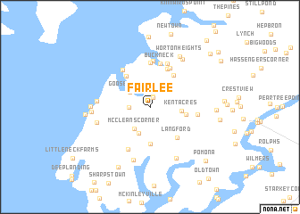 map of Fairlee