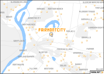 map of Fairmont City