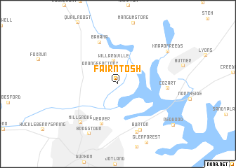 map of Fairntosh