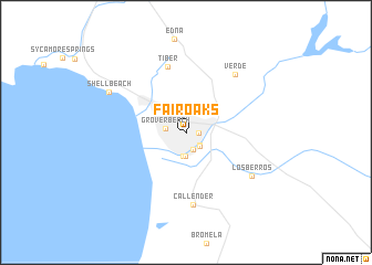 map of Fairoaks