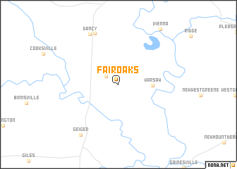 map of Fair Oaks