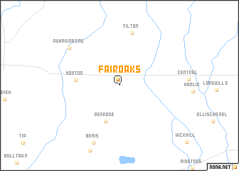 map of Fair Oaks