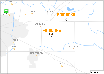 map of Fair Oaks