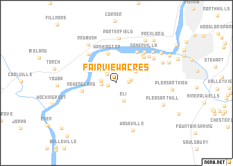 map of Fairview Acres