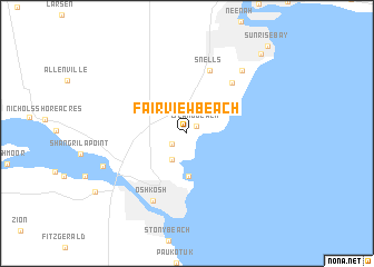 map of Fairview Beach