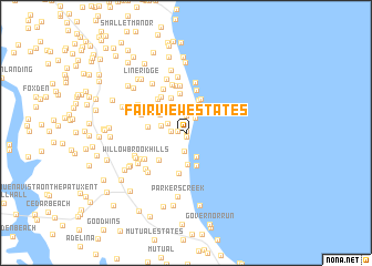 map of Fairview Estates