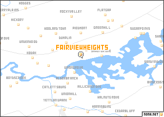 map of Fairview Heights