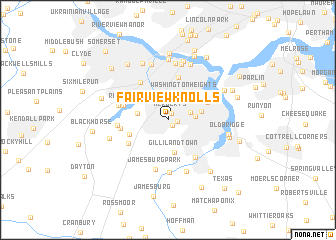 map of Fairview Knolls