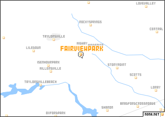 map of Fairview Park