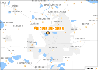map of Fairview Shores