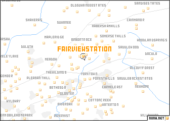 map of Fairview Station