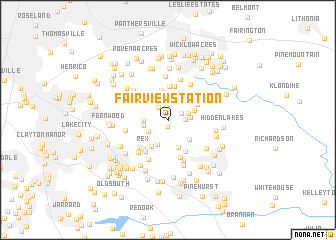 map of Fairview Station