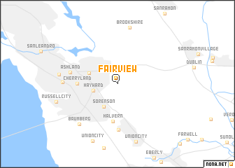 map of Fairview