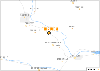 map of Fairview