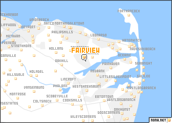 map of Fairview