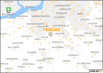 map of Fairview