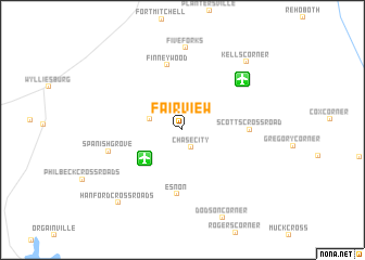 map of Fairview