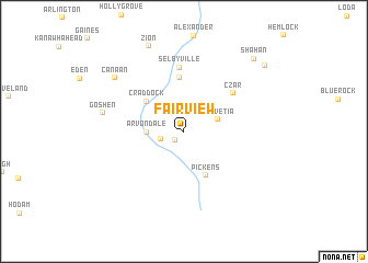 map of Fairview