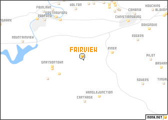 map of Fairview