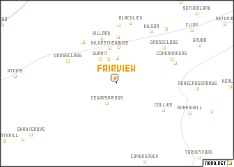 map of Fairview