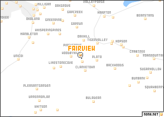 map of Fairview