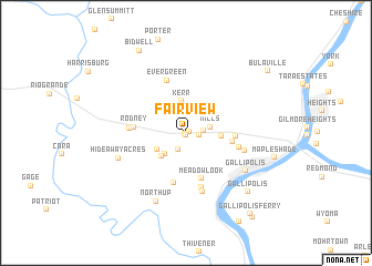 map of Fairview