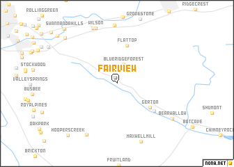 map of Fairview