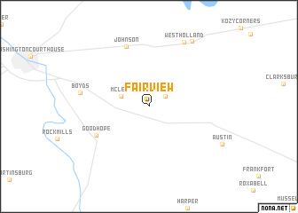 map of Fairview