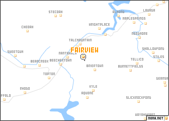 map of Fairview