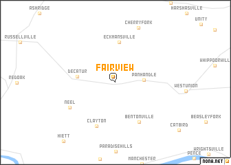 map of Fairview