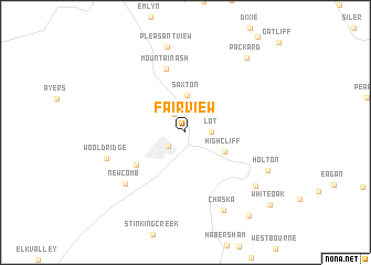 map of Fairview