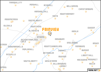 map of Fairview