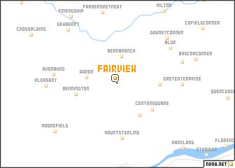 map of Fairview