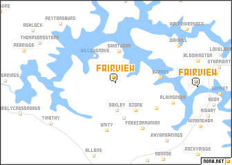 map of Fairview