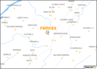 map of Fairview