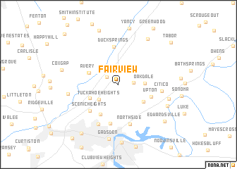 map of Fairview