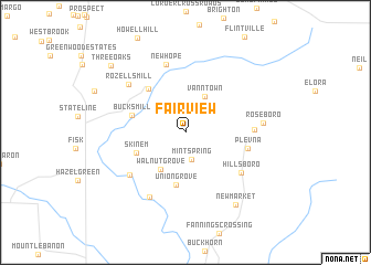 map of Fairview