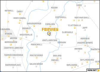 map of Fairview