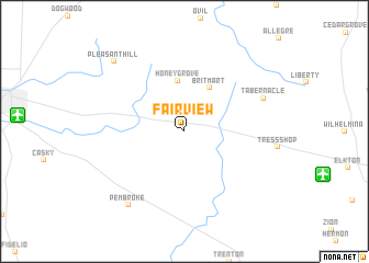 map of Fairview