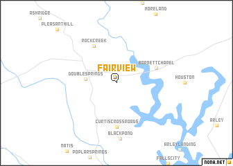 map of Fairview