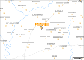 map of Fairview