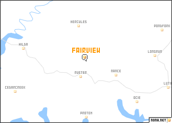 map of Fairview