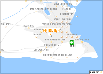 map of Fairview