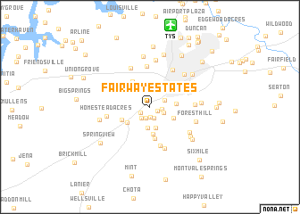 map of Fairway Estates