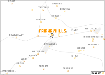 map of Fairway Hills