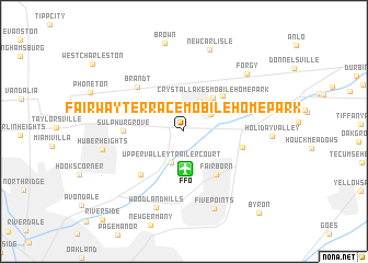 map of Fairway Terrace Mobile Home Park