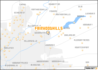 map of Fairwood Hills